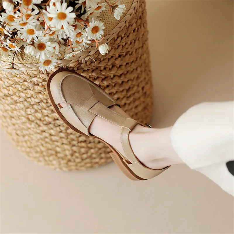 2023 Summer Sandals Cowhide Ro - Women Shoes Model incelemesi ve fiyatı