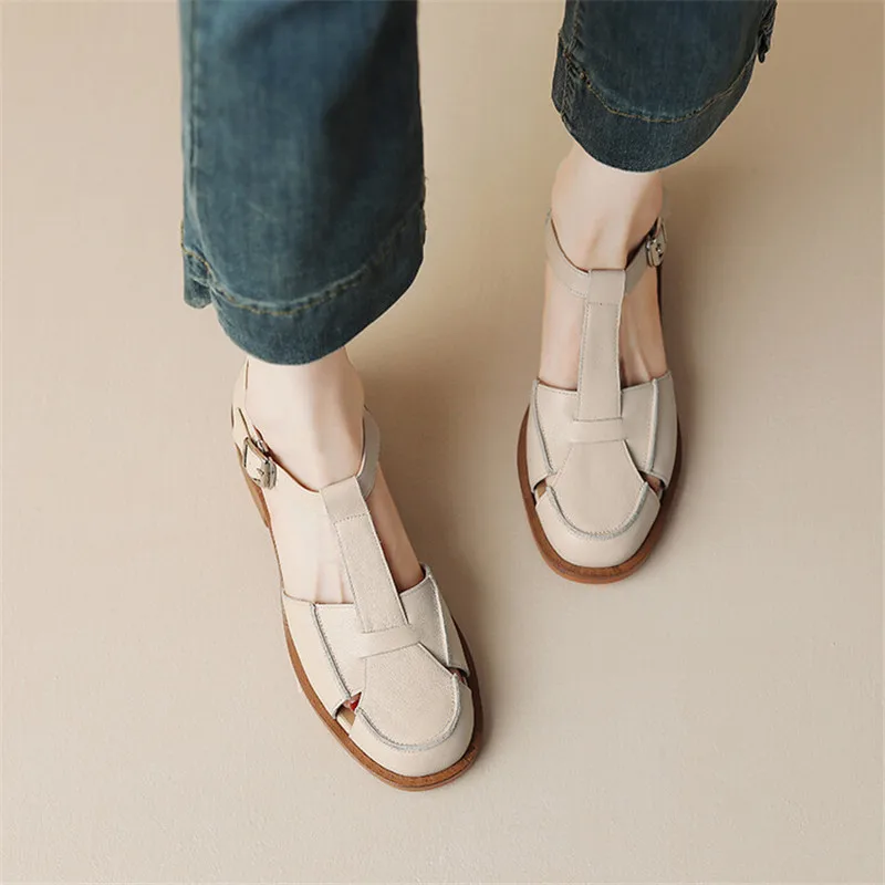 2023 Summer Sandals Cowhide Ro - Women Shoes Model incelemesi ve fiyatı