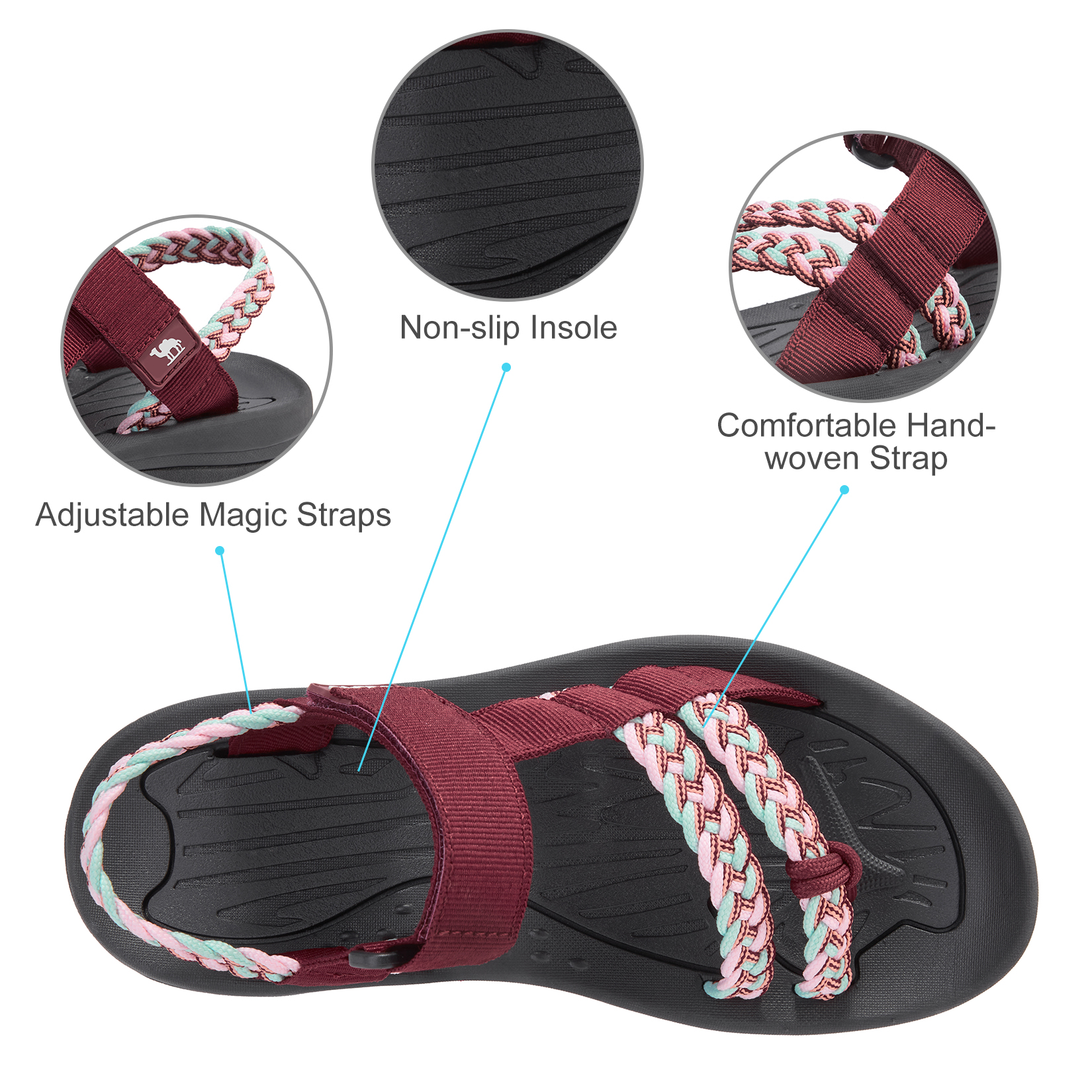 GOLDEN CAMEL Hiking Sandals fo - Women'S Shoes With Arch Support incelemesi ve fiyatı