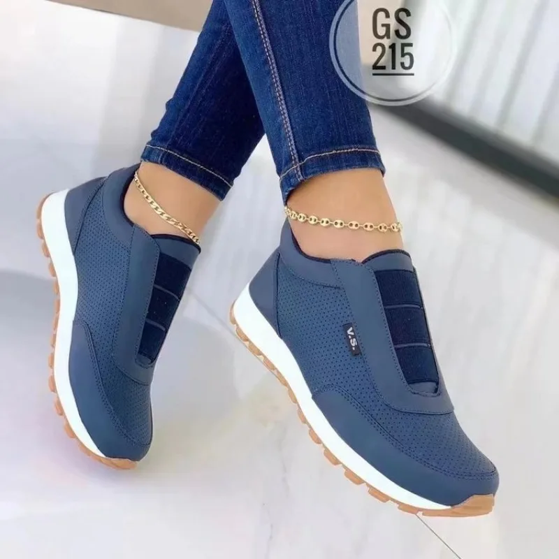 Women's Casual Slip on Sneaker - Women'S Shoes Navy Blue incelemesi ve fiyatı