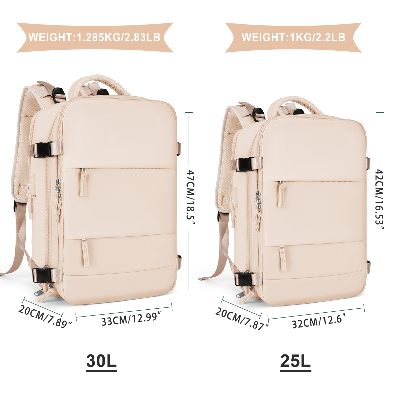 Large Travel Backpack for Men  - Women Shoes Zipper incelemesi ve fiyatı