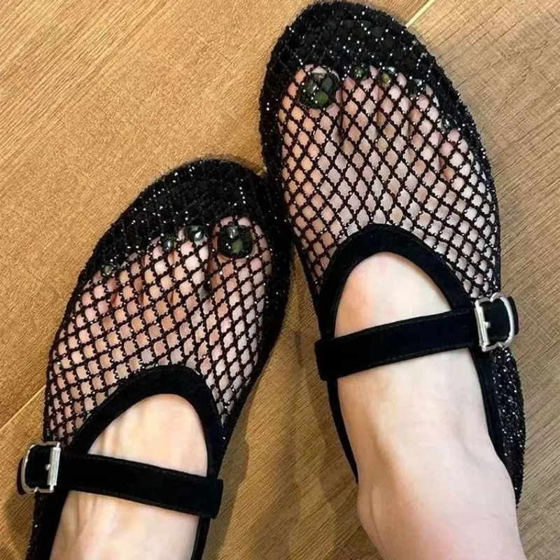 Hollow Rhinestone Baotou Sanda - Women'S Shoes In Fashion incelemesi ve fiyatı