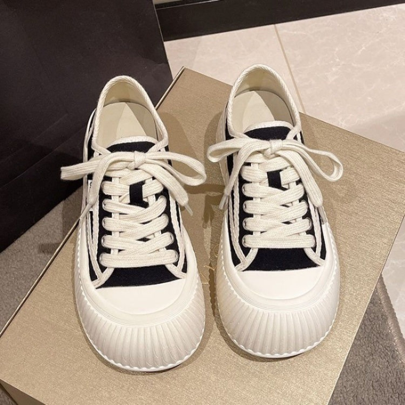 Round Toe Thick Bottom White S - Women'S Shoes Trendy incelemesi ve fiyatı