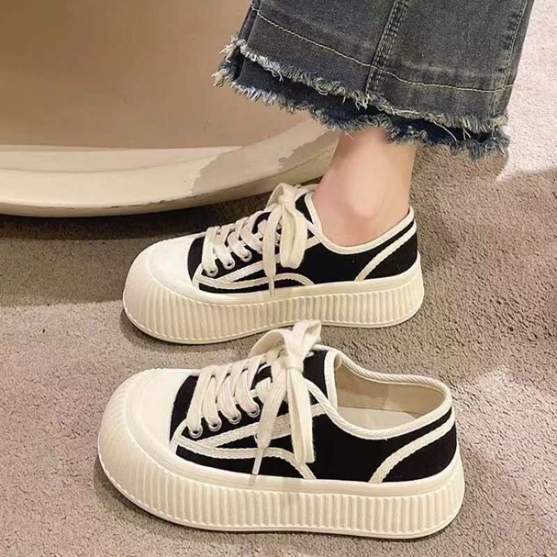 Round Toe Thick Bottom White S - Women'S Shoes Trendy incelemesi ve fiyatı