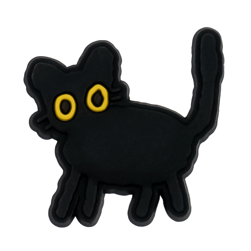 9Pcs Tblack catr Croc Charms S - Croc Style Clog incelemesi ve fiyatı