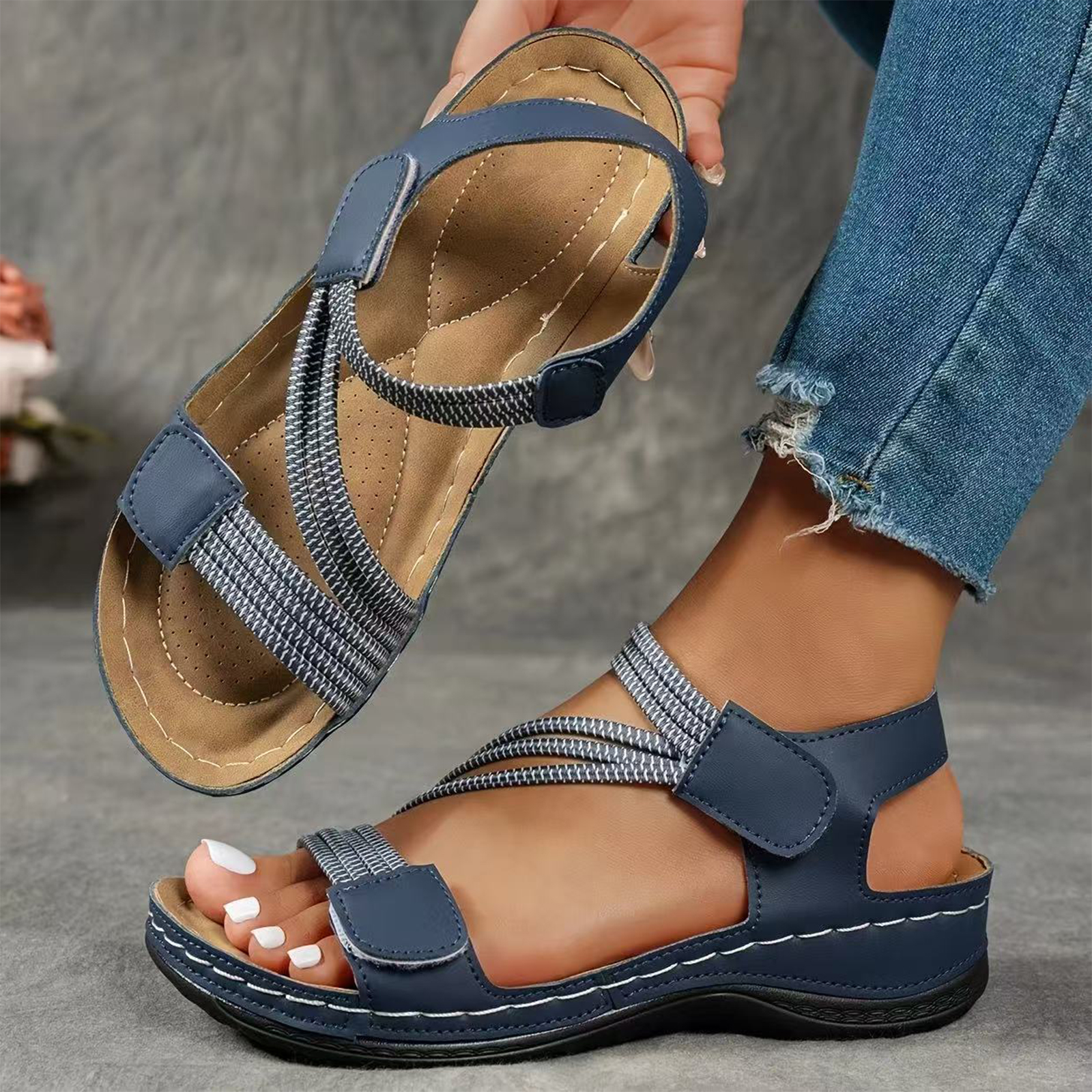 Womens Casual Wedge Sandals Ar - Women'S Shoes With Arch Support incelemesi ve fiyatı
