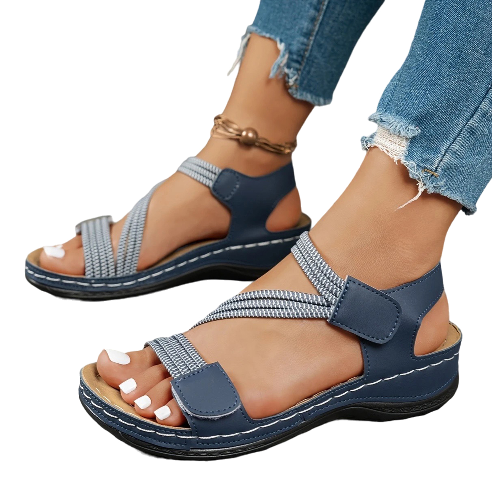 Womens Casual Wedge Sandals Ar - Women'S Shoes With Arch Support incelemesi ve fiyatı