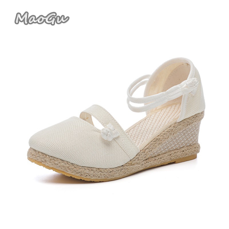 Women's Linen Espadrille Wedge - Espadrille Wedge Shoes incelemesi ve fiyatı