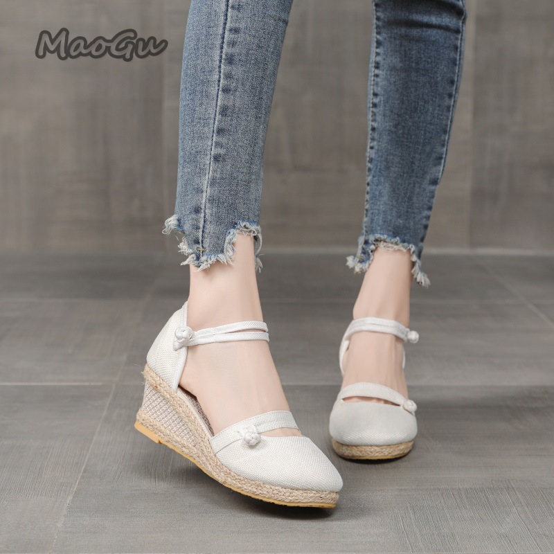 Women's Linen Espadrille Wedge - Espadrille Wedge Shoes incelemesi ve fiyatı