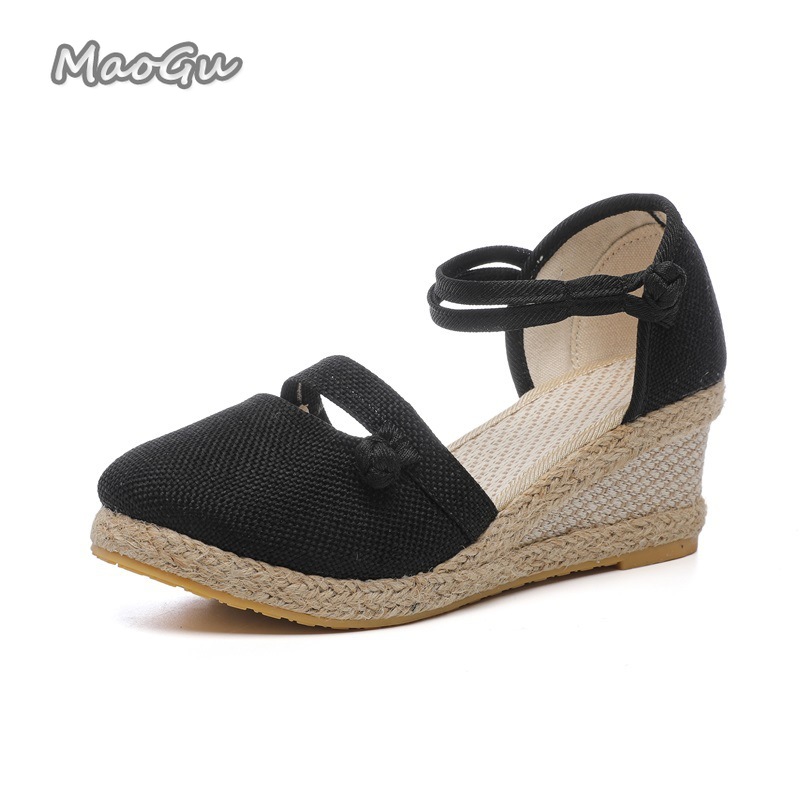 Women's Linen Espadrille Wedge - Espadrille Wedge Shoes incelemesi ve fiyatı