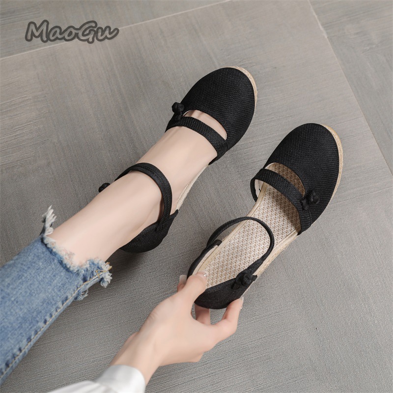 Women's Linen Espadrille Wedge - Espadrille Wedge Shoes incelemesi ve fiyatı