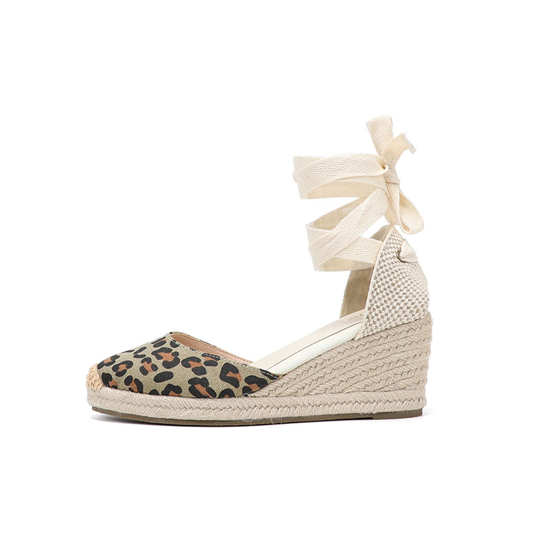 Women Wedge Sandals 7CM Lace U - Espadrille Wedge Shoes incelemesi ve fiyatı