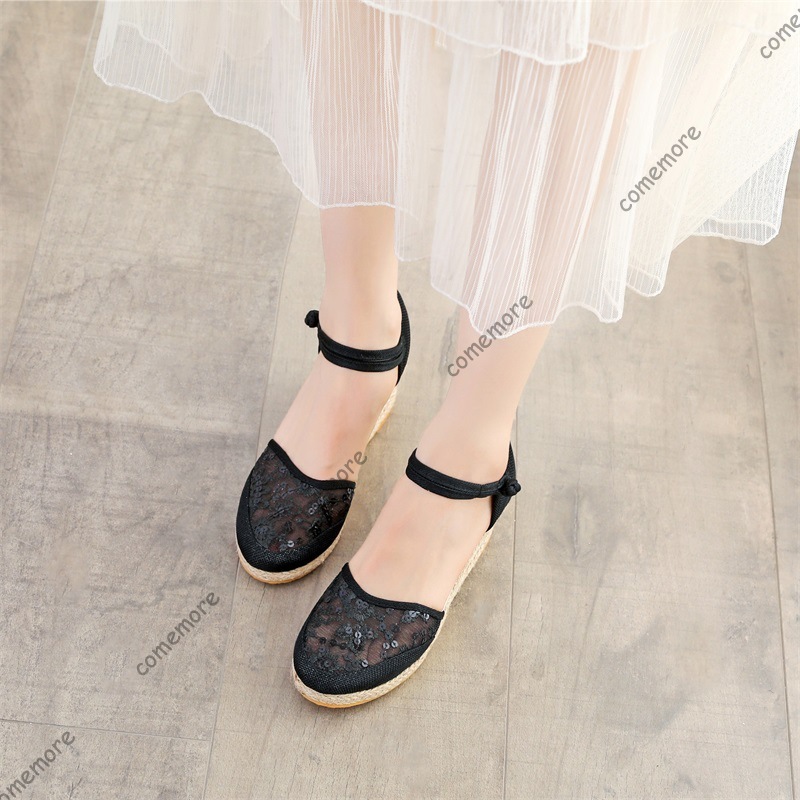 Women's Lace Mesh Espadrille W - Espadrille Wedge Shoes incelemesi ve fiyatı