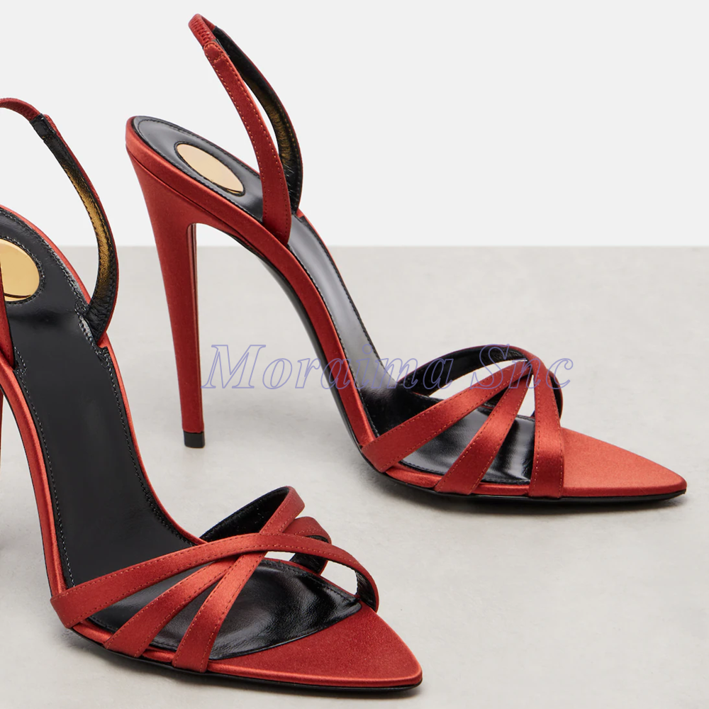 Satin Pointed Toe Cross Strap  - Kids Shoes Women incelemesi ve fiyatı