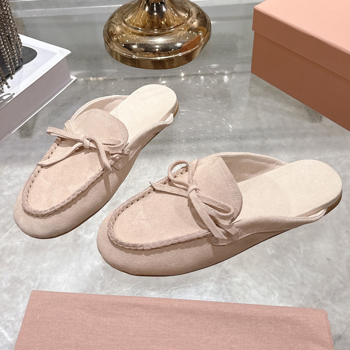 2026 Women's Suede Bow Loafer  - Kids Shoes Women incelemesi ve fiyatı
